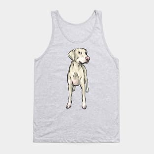 White Doberman Dog | Natural Ears Uncropped Tank Top